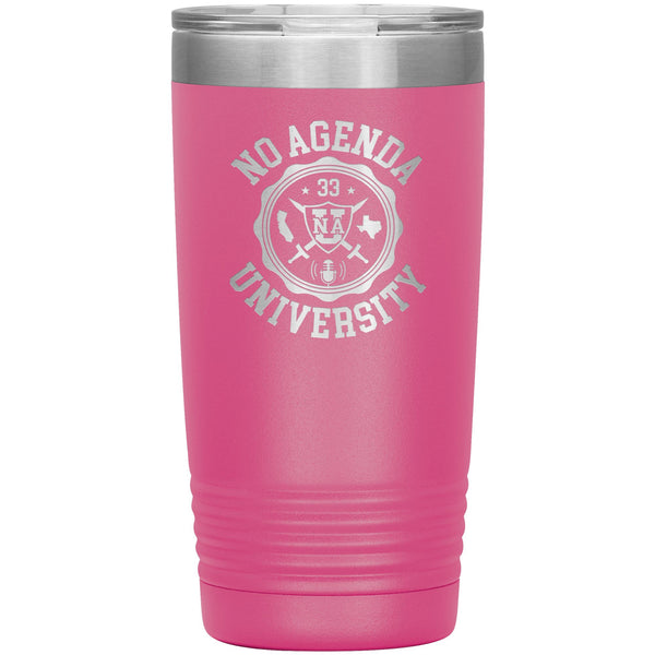 NO AGENDA UNIVERSITY - 20 oz tumbler