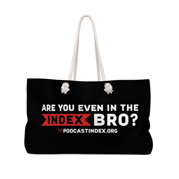 INDEX BRO? - BLK - rope tote