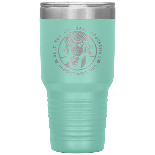 SAVE PODCASTING! - 30 oz tumbler