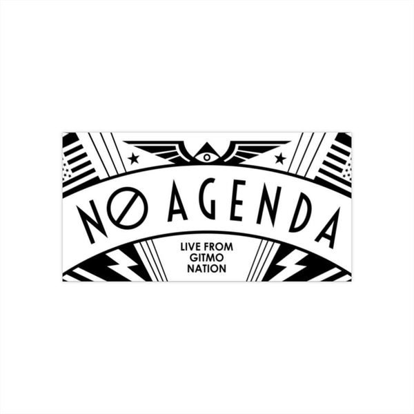 NO AGENDA RALLY - LIGHT - bumper sticker