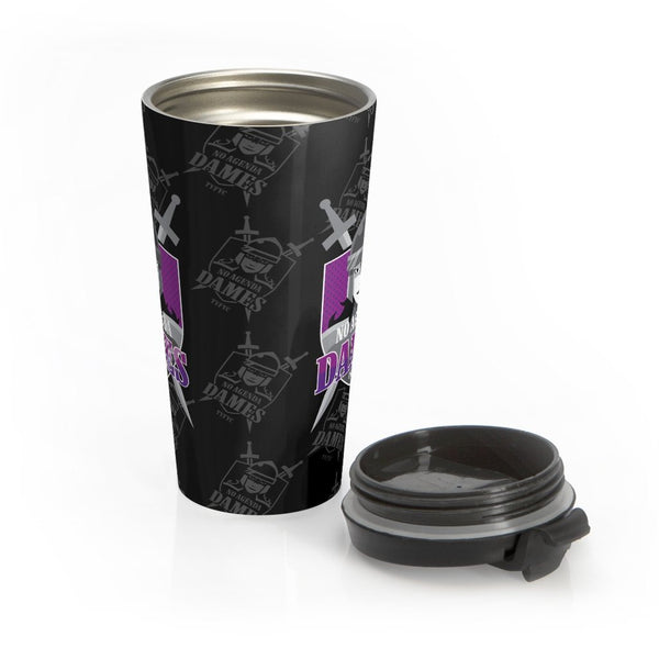NO AGENDA DAMES - 15oz travel mug