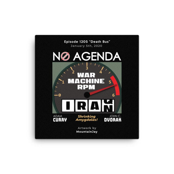 NO AGENDA 1205 - customizable canvas cover art