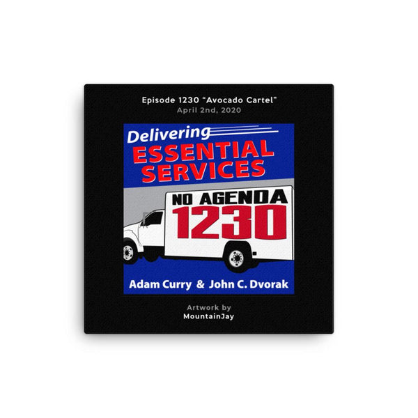 NO AGENDA 1230 - customizable canvas cover art
