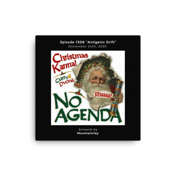 NO AGENDA 1306 - customizable canvas cover art
