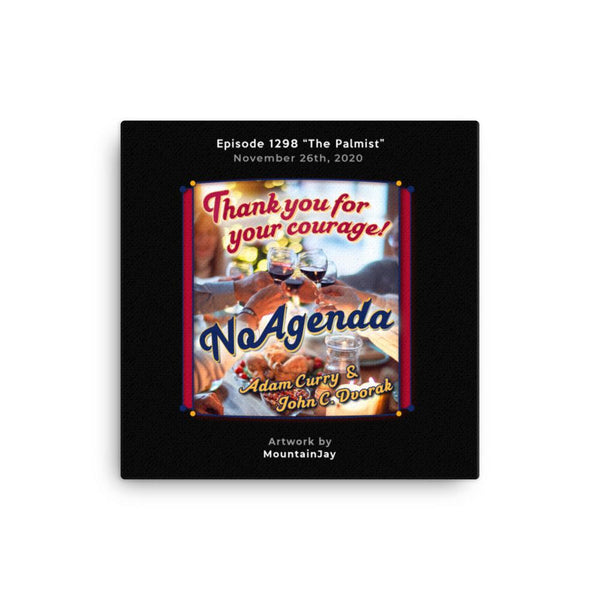 NO AGENDA 1298 - customizable canvas cover art