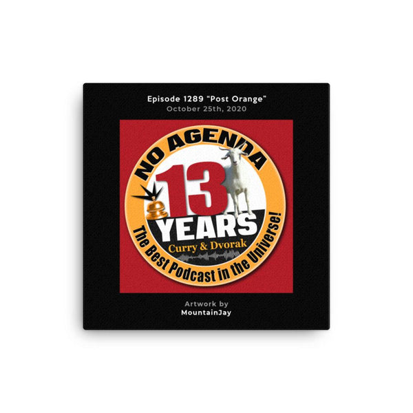 NO AGENDA 1289 - customizable canvas cover art