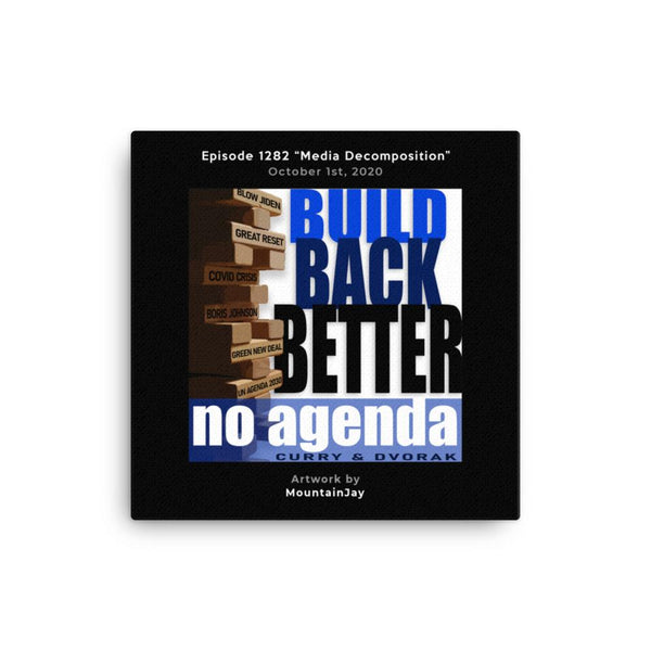 NO AGENDA 1282 - customizable canvas cover art