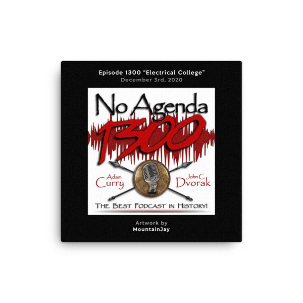 NO AGENDA 1300 - customizable canvas cover art