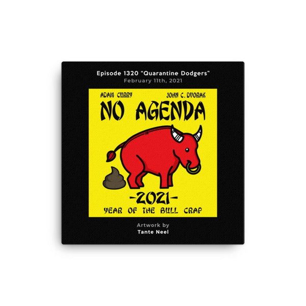 NO AGENDA 1320 - customizable canvas cover art