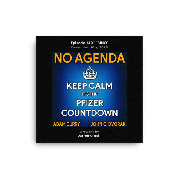 NO AGENDA 1301 - customizable canvas cover art