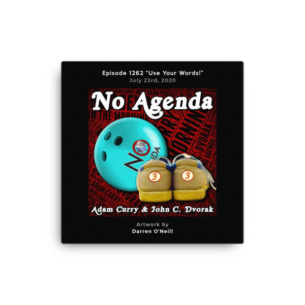 NO AGENDA 1262 - customizable canvas cover art
