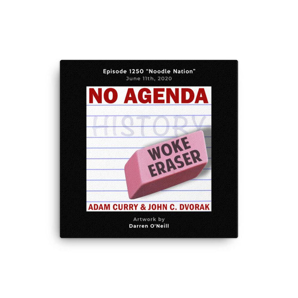 NO AGENDA 1250 - customizable canvas cover art