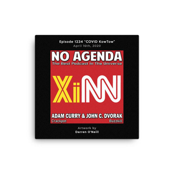 NO AGENDA 1234 - customizable canvas cover art