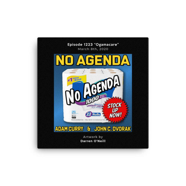 NO AGENDA 1223 - customizable canvas cover art