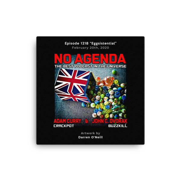 NO AGENDA 1218 - customizable canvas cover art