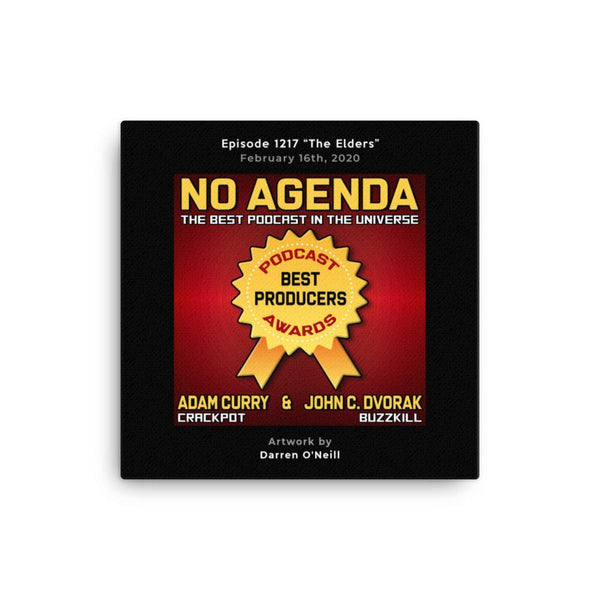 NO AGENDA 1217 - customizable canvas cover art