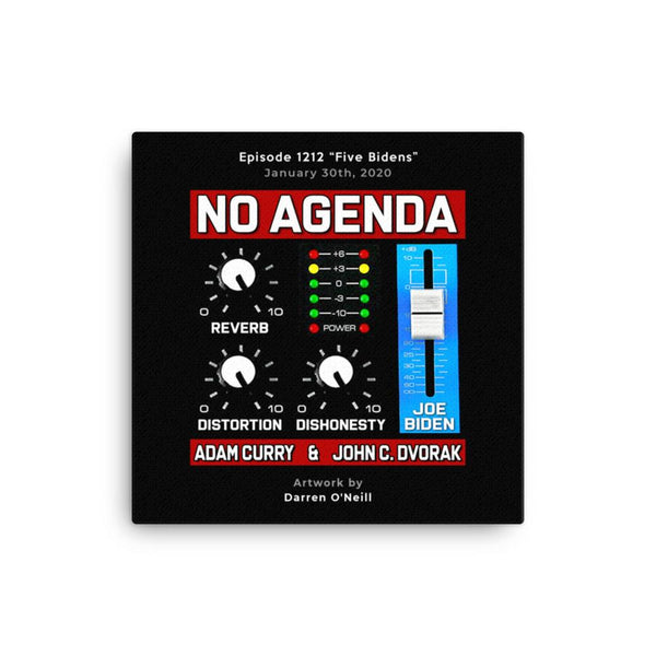 NO AGENDA 1212 - customizable canvas cover art