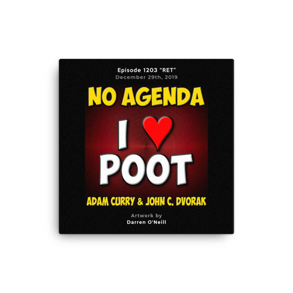 NO AGENDA 1203 - customizable canvas cover art