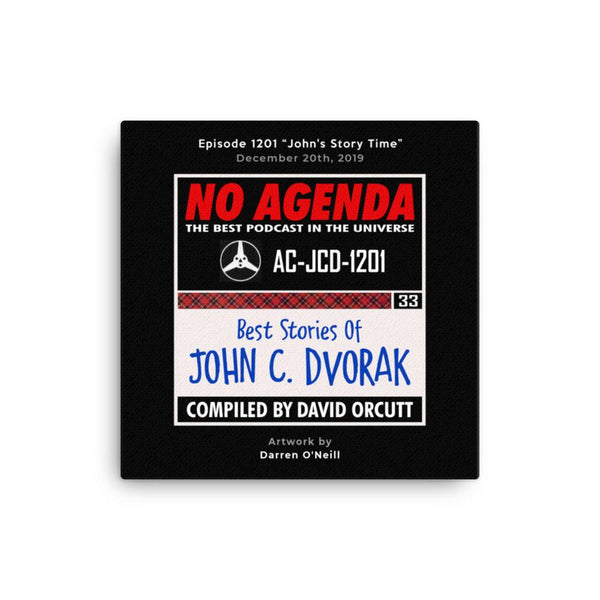 NO AGENDA 1201 - customizable canvas cover art