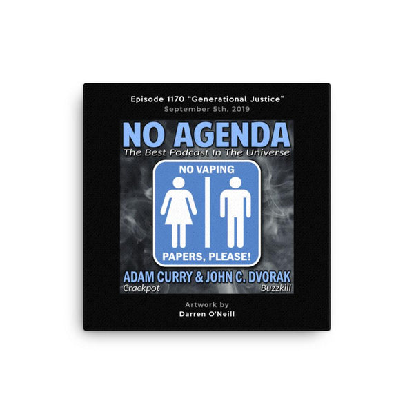 NO AGENDA 1170 - customizable canvas cover art