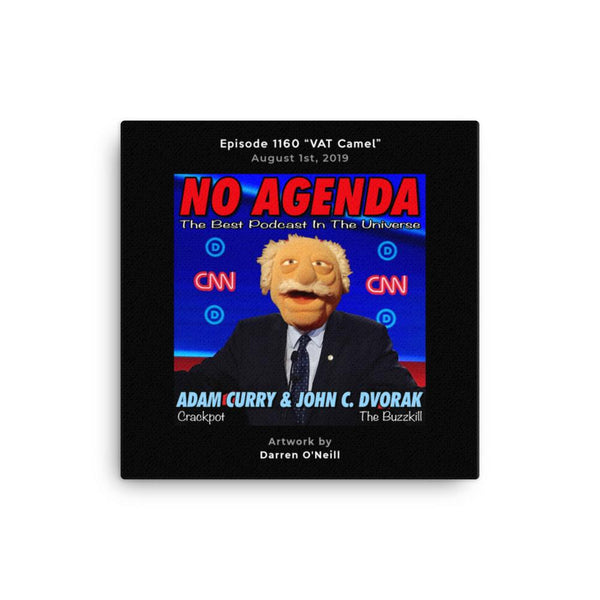 NO AGENDA 1160 - customizable canvas cover art