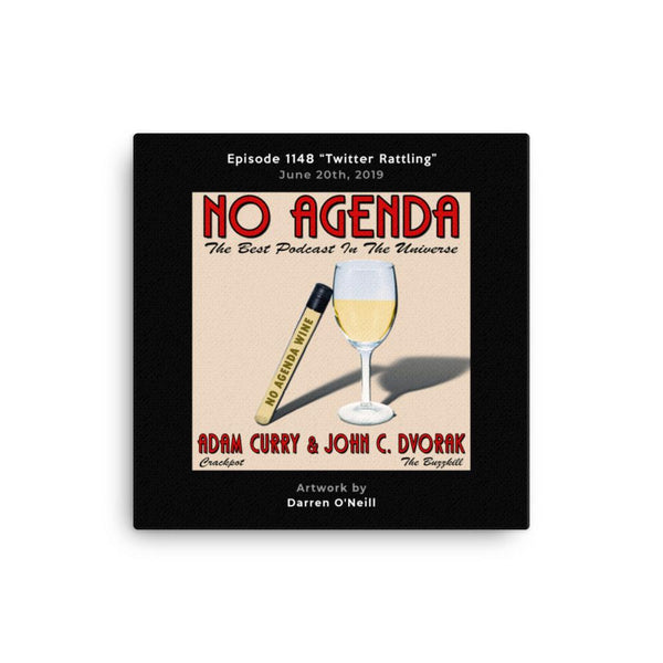 NO AGENDA 1148 - customizable canvas cover art