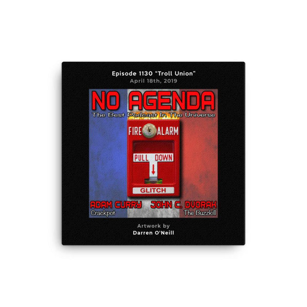 NO AGENDA 1130 - customizable canvas cover art