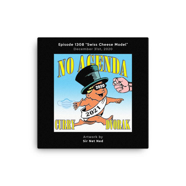 NO AGENDA 1308 - customizable canvas cover art