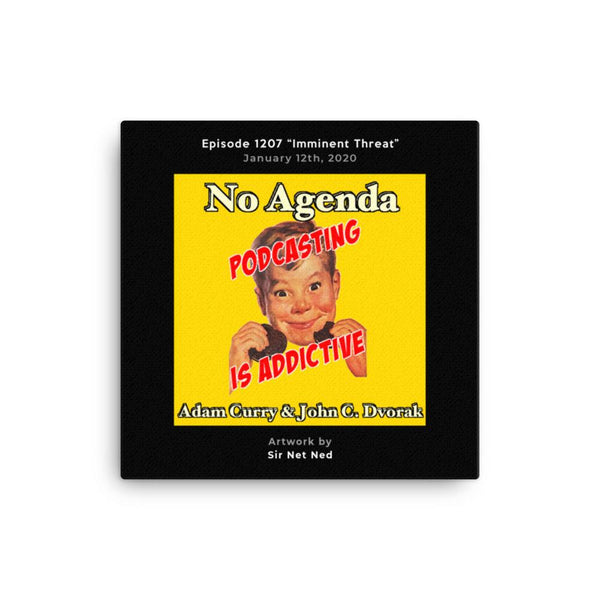 NO AGENDA 1207 - customizable canvas cover art