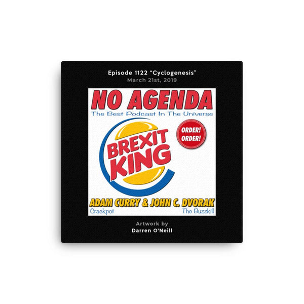 NO AGENDA 1122 - customizable canvas cover art