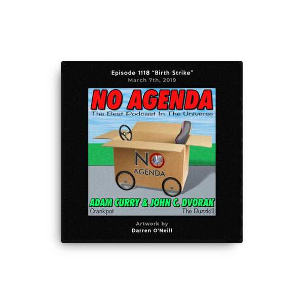 NO AGENDA 1118 - customizable canvas cover art