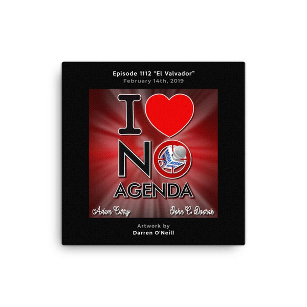 NO AGENDA 1112 - customizable canvas cover art