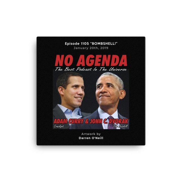 NO AGENDA 1105 - customizable canvas cover art