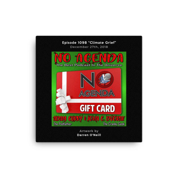 NO AGENDA 1098 - customizable canvas cover art