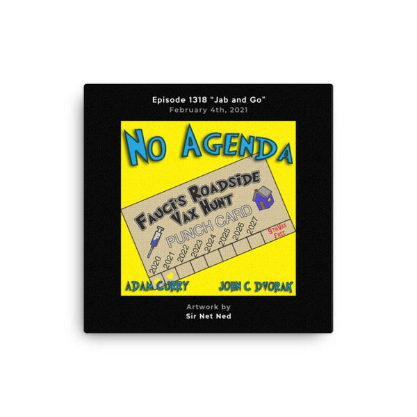 NO AGENDA 1318 - customizable canvas cover art