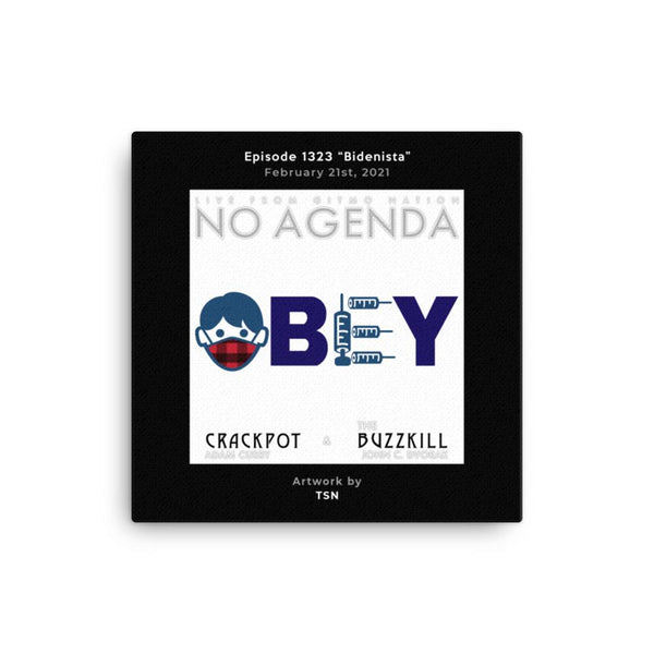 NO AGENDA 1323 - customizable canvas cover art