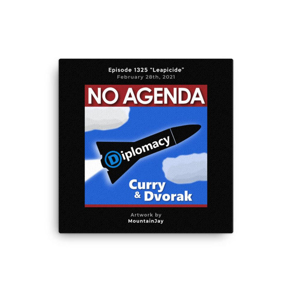 NO AGENDA 1325 - customizable canvas cover art