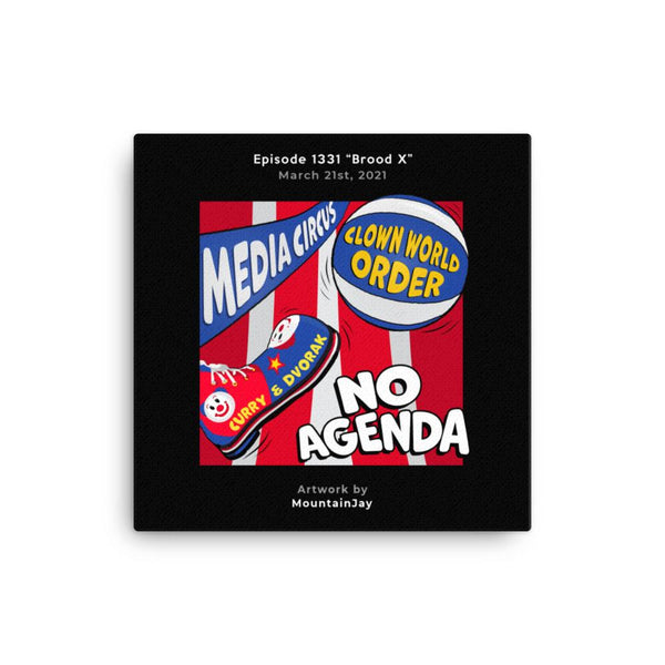 NO AGENDA 1331 - customizable canvas cover art