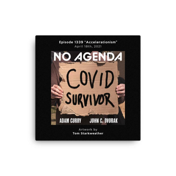 NO AGENDA 1339 - customizable canvas cover art