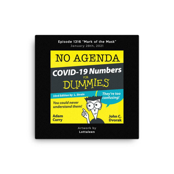 NO AGENDA 1316 - customizable canvas cover art