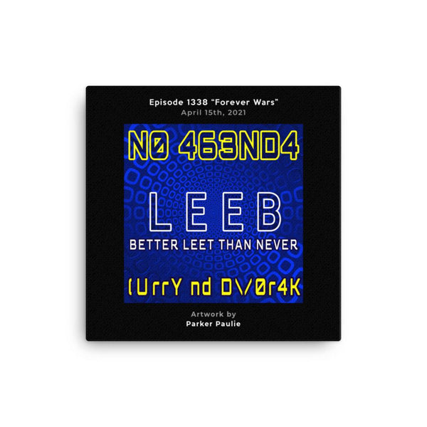 NO AGENDA 1338 - customizable canvas cover art