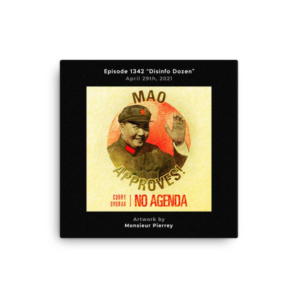 NO AGENDA 1342 - customizable canvas cover art