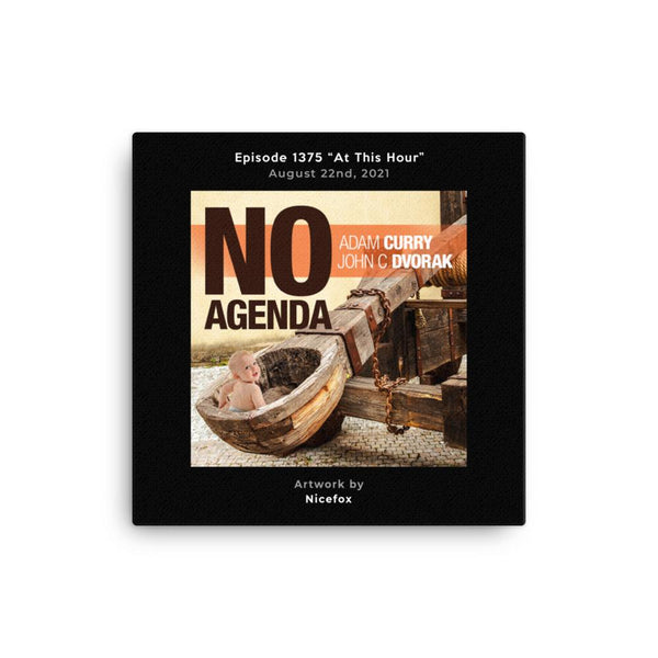 NO AGENDA 1375 - customizable canvas cover art