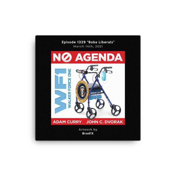 NO AGENDA 1329 - customizable canvas cover art