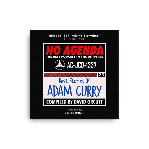 NO AGENDA 1337 - customizable canvas cover art