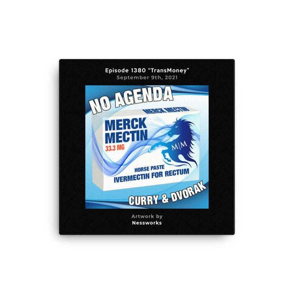 NO AGENDA 1380 - customizable canvas cover art