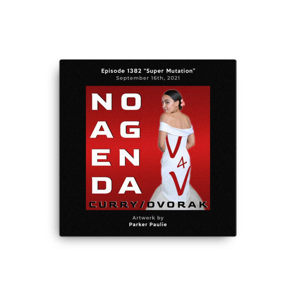 NO AGENDA 1382 - customizable canvas cover art