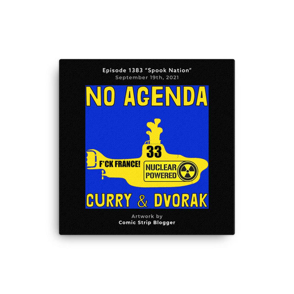 NO AGENDA 1383 - customizable canvas cover art