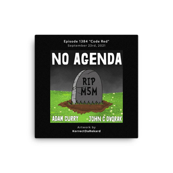 NO AGENDA 1384 - customizable canvas cover art