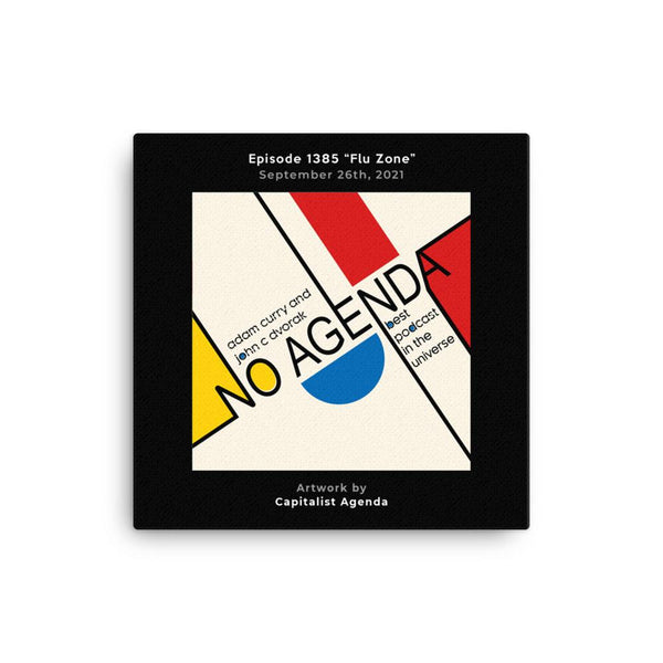 NO AGENDA 1385 - customizable canvas cover art